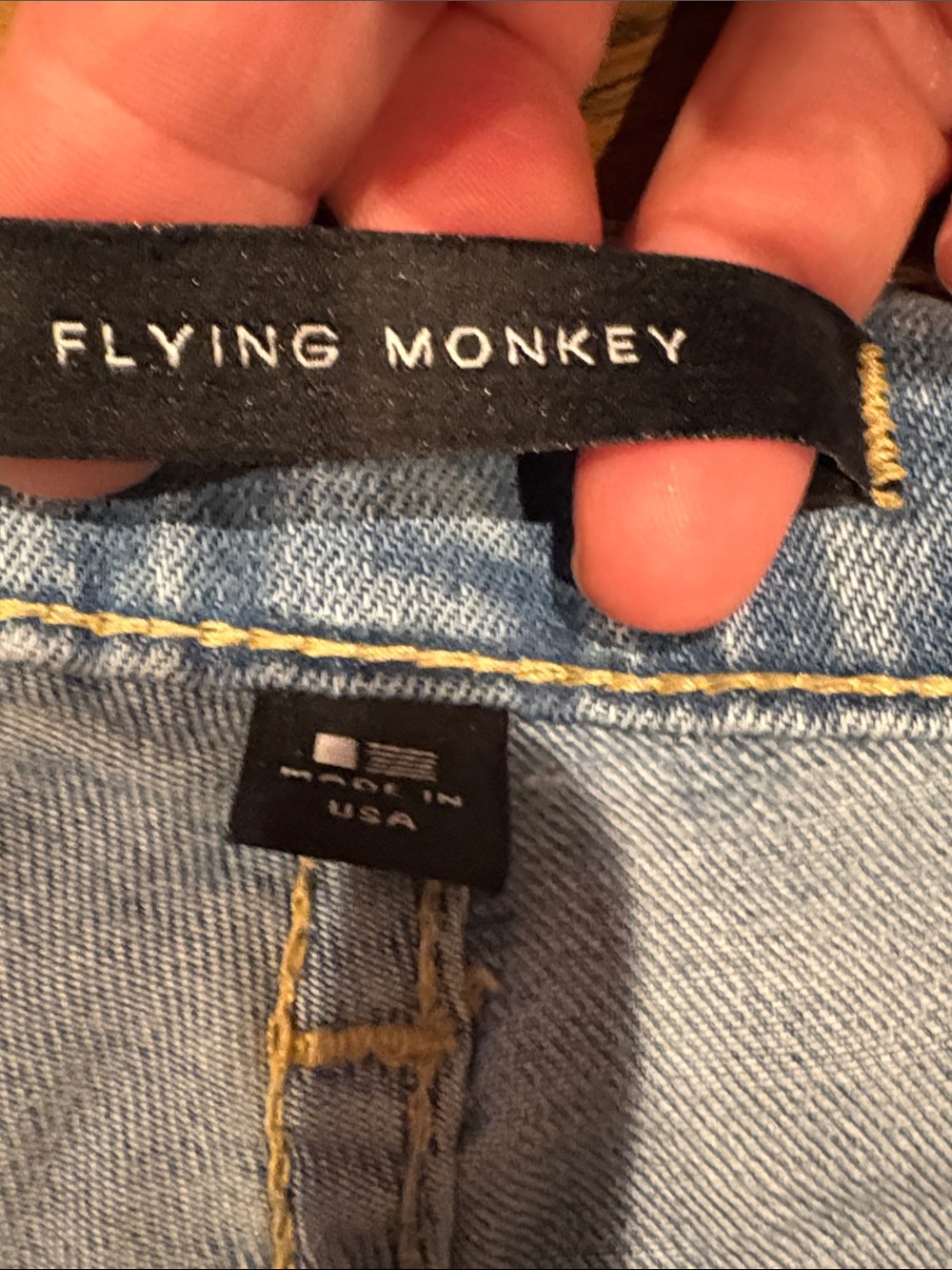 Flying Monkey Slouchy Low Rise Jean Shorts - Picture 3 of 9